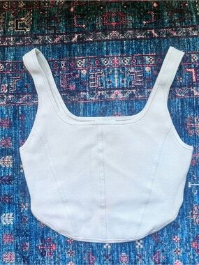 Babaton Aritzia Square Neck Crop Top